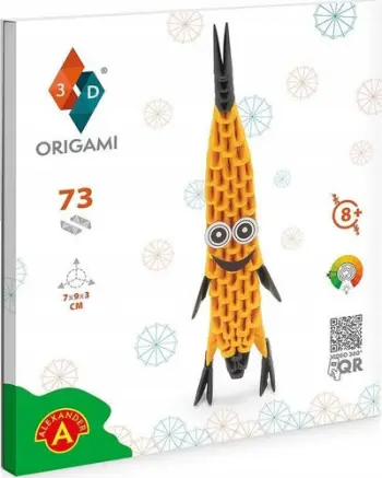 Set origami 3D Invento Banana, model dekorativ, pa ngjitës, i verdhë
