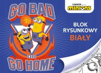 Bllok vizatimi Teka Minions, A4, 20 fletë, i bardhë
