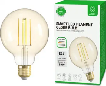 Llambë inteligjente LED WOOX R5139, E27, 4.9W, dritë e ngrohtë