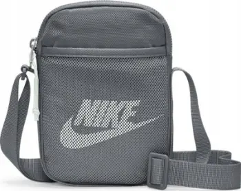 Çantë krahu Nike Heritage BA5871-084, rrip i rregullueshëm, xhep me zinxhir, gri