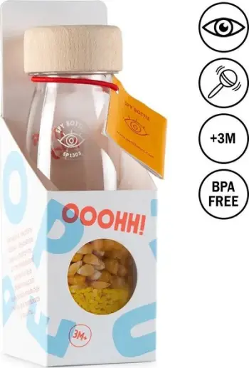 Lodër sensoriale Petit Boum Spy Bottle Farm, Montessori, 3m+, shumëngjyrëshe