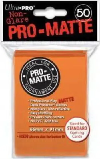 Mbrojtëse kartash Ultra-Pro Deck Protector, 50 copë, e portokalltë