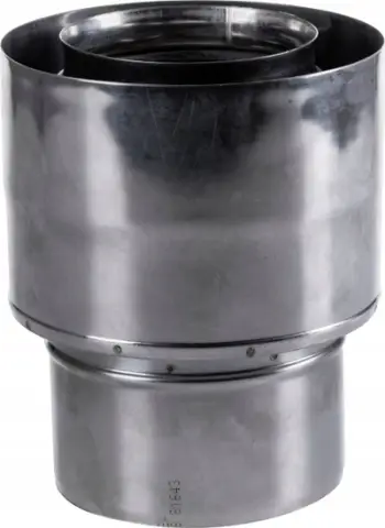 Kapëse tavani Jeremias CLV21B, çelik inox, diametër 300 480 mm, argjend