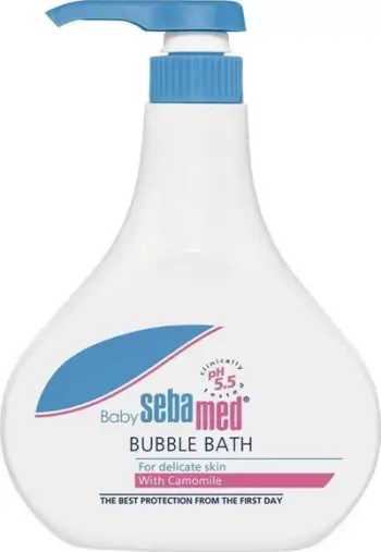 Shkumë banje për bebe Sebamed Baby Bubble Bath, me kamomil, për lëkurë delikate, 1000 ml