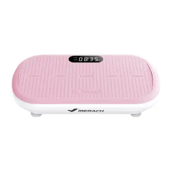 Platformë vibrimi MERACH MR-2440P1-EU, ekran LED, Bluetooth, rozë