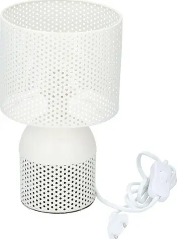 Lampë tavoline Grundig Table Lamp, E27 40W, 200 lm, e bardhë