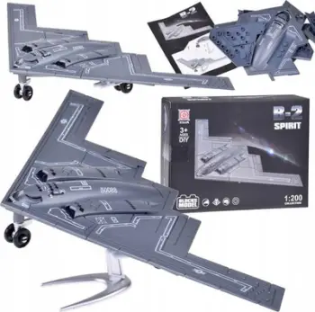 Set ndërtimi avion bombardues B 2 Spirit ZA5025, shkalla 1:200, 19 blloqe, gri
