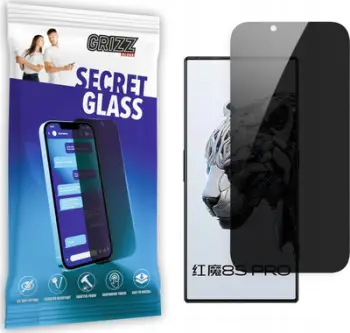 Xham mbrojtës GrizzGlass Matte SecretGlass për Nubia Red Magic 8S Pro+, efekt privatësie, matte, transparent