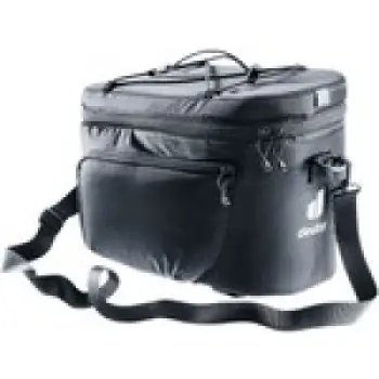 Çantë bagazhi biçiklete Deuter Rack Bag 10, 10L, me mbulesë shiu, e zezë