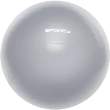 Top fitnesi Spokey Fitball III, 75 cm, anti burst, gri
