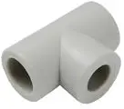 Tee reduktuese Detal-met PP, 63 x 25 x 63mm, plastike, jeshile