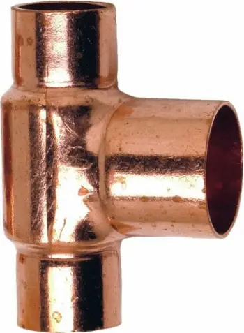 Fiting T i reduktuar Finish N130 Cu 90°, 22x18x18, bakri