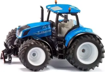 Lodër traktor Siku Holland T7.315 HD, model 1/32, die-cast, blu