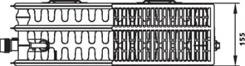 Radiator me valvul Kermi therm-x2 Profil-V, tip 33, 900x1200 mm, lidhje majtas, i bardhë