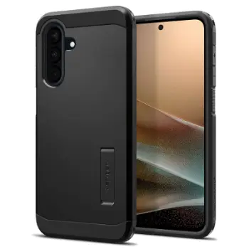 Mbrojtëse Spigen Tough Armor për Galaxy A36 5G, e zezë