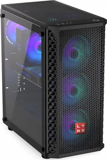 Kompjuter gaming Lynx Challenger 10462977, RGB, panel xhami, i zi