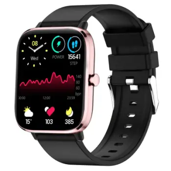 Ora inteligjente Giewont GW230-3, Bluetooth, monitorim pulsi, rozë e zezë