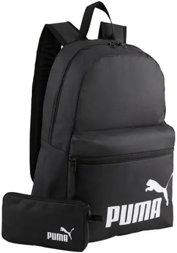 Çantë shpine Puma Phase, me penar, me xhep rrjete, e zezë