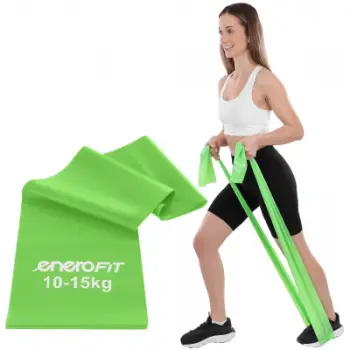 Shirit elastik fitnes Enero Fit, 2 m, 10-15 kg, i gjelbër