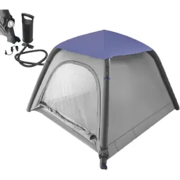 Çadër kampingu Enero Camp Holiday, 3 persona, 210x210x110 cm, gri e kaltër