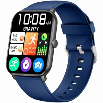 Smartwatch Gravity GT36 6, IP68, monitorim shëndeti, blu