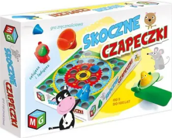 Loja tavoline Game Bouncy Caps, me katapulta, për grup, shumëngjyrëshe