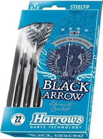 Shigjeta darts Harrows Black Arrow, majë çeliku, multi color