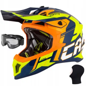 Kaskë moto Cassida PRO2 Cross, fiberglass, profesionale, e bardhë