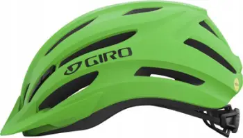 Helmeta për fëmijë Giro Register MIPS II UY, me MIPS, mat jeshile