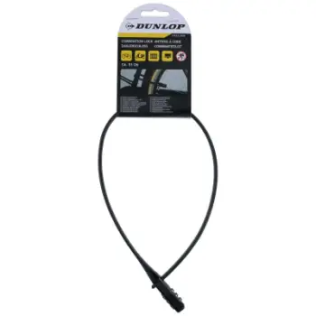 Kyç biçiklete Dunlop Combination Lock, 53 cm, kod 3-shifror, i zi