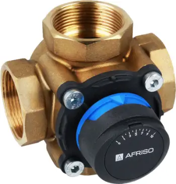 Valvul përzierëse 4-drejtimeshe Afriso ARV 486 ProClick, DN40 Rp 1 1/2", Kvs 25 m³/h, bronz