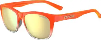 Syze dielli Tifosi Swank, lente polikarbonate, mbrojtje 100% UVA UVB, portokalli