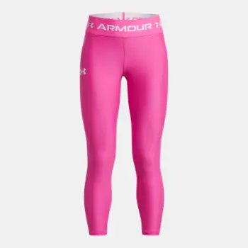 Leggings për vajza Under Armour Kids Armour Ankle Crop, të shkurtra, elastike, rozë