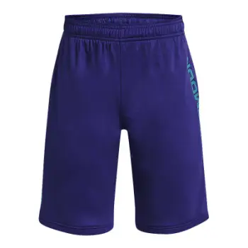 Pantallona të shkurtra për fëmijë Under Armour Stunt 3.0, poliester i lehtë, me xhepa, blu