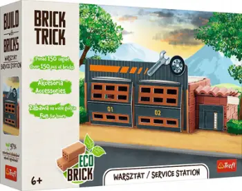 Set ndërtimi Brick Trick Workshop, tullëza të vërteta, lojë kreative, shumëngjyrëshe