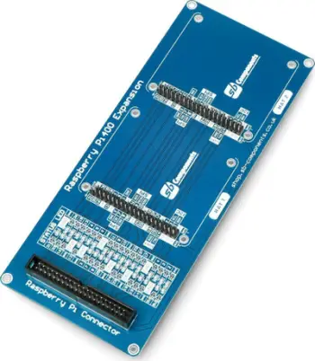 Pllakë zgjeruese GPIO Sb Components Raspberry Pi 400 Expansion, dy header 2x20, me LED statusi, blu