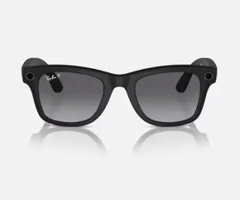 Syze dielli inteligente Ray-Ban Meta Wayfarer Polarized, kamera 12MP, lente të polarizuara, matte black graphite
