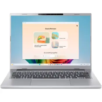 Laptop Acer Aspire 14 AI OLED A14-53M-76N0, Intel Core Ultra 7, 16GB RAM, 1TB SSD, Pure Silver