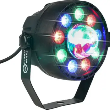 Projektor disko PAR LED RGB, DMX, efekte automatike, i zi