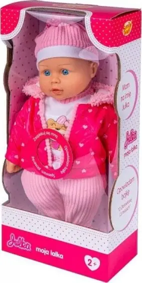 Kukull Smily Play Julka SP83511 AN01, 39 cm, trup i butë, me veshje dimërore