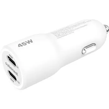 Karikues makine Cubenest E2CO, PD 45W, 2x USB C, i bardhë