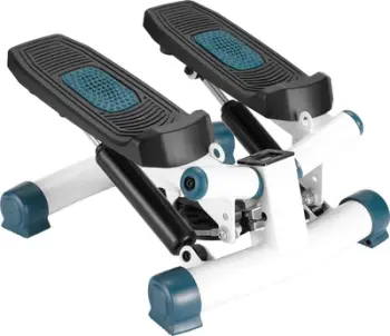 Mini stepper Rebel Active RBA-3226, ekran LCD, me ekspandera, i bardhë