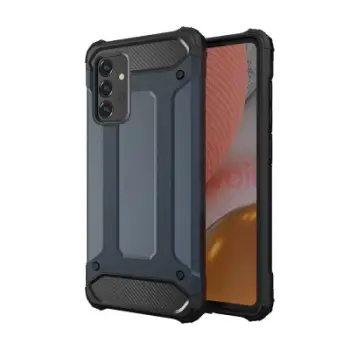 Kapotë mbrojtëse Armor për Samsung Galaxy A56, hibrid, rezistente ndaj goditjeve, blu e zezë