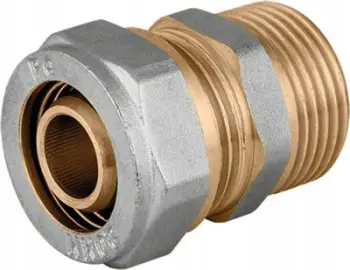Nyje kompresioni Perfexim Threaded Nipple Male, 20x1/2, PN10, bronz