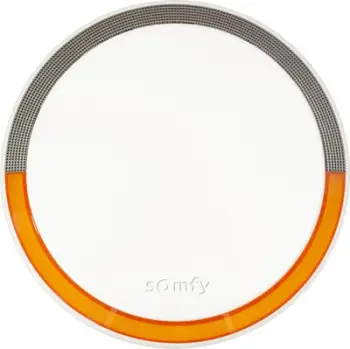 Sirenë e jashtme wireless Somfy Protect, 112 dB, me dritë alarmi, e bardhë