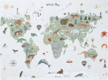 Mbulesë tavoline Zeller Present World, 60 x 45 cm, shumëngjyrëshe