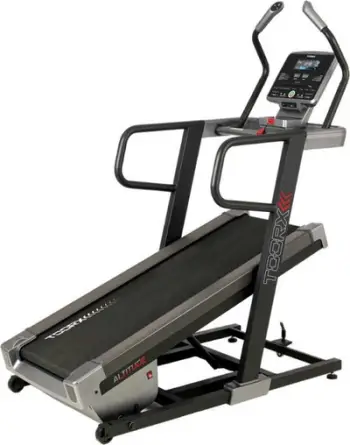 Tapet vrapimi elektrik Toorx Altitude, pjerrësi e rregullueshme, Bluetooth, i zi