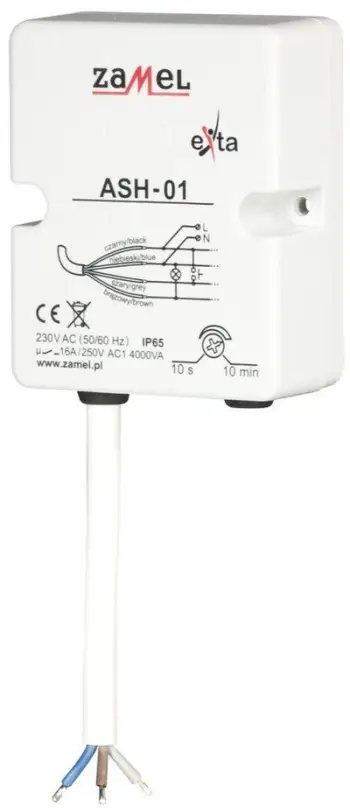 Rele kohe për shkallë Zamel Exta ASH-01, 230V AC, IP65, e bardhë