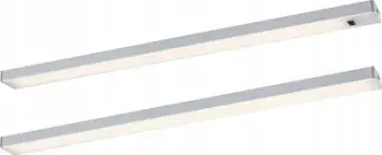 Ndriçues nën-dollapi LED Paulmann Inline Set 2, sensor lëvizjeje, dritë e ngrohtë, argjendtë