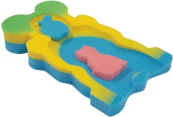 Dyshek banjoje për bebe Badum Maxi Bath BD0007, për mbi 6 kg, sfungjer, shumëngjyrësh